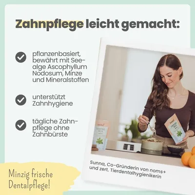 Dentalmix für Hunde zur Zahnpflege und für frischen Atem Dentalmix für Hunde zur Zahnpflege und für frischen Atem