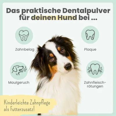 Dentalmix für Hunde zur Zahnpflege und für frischen Atem Dentalmix für Hunde zur Zahnpflege und für frischen Atem