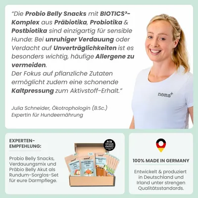 Probio Belly Snacks für Hunde mit BIOTICS³-Komplex: Sodbrennen, Grasfressen Probio Belly Snacks für Hunde mit BIOTICS³-Komplex: Sodbrennen, Grasfressen