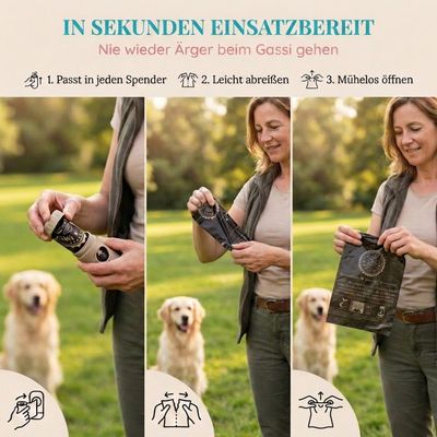HUND IST KÖNIG Hundekotbeutel 100% kompostierbar – OK compost HOME zert.