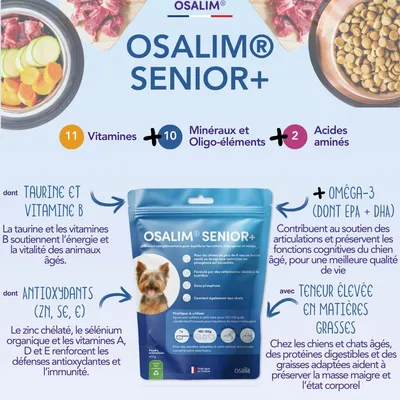 OSALIA - OSALIM® Senior+ Chien - Laboratoire Osalia OSALIA - OSALIM® Senior+ Chien - Laboratoire Osalia