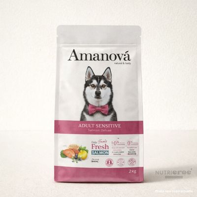 AMANOVA - Amanova Getreidefreies Hundefutter für empfindliche Haut mit Lac