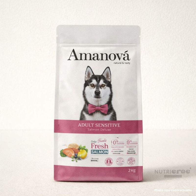 AMANOVA - Amanova Getreidefreies Hundefutter für empfindliche Haut mit Lac
