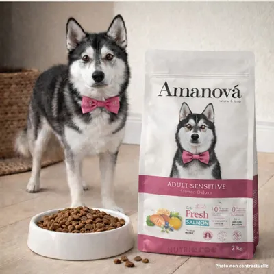 AMANOVA - Amanova Getreidefreies Hundefutter für empfindliche Haut mit Lac