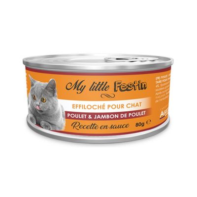LABORATOIRE AGECOM - My Little Feast - Katzenfutter mit Huhn/Schinken