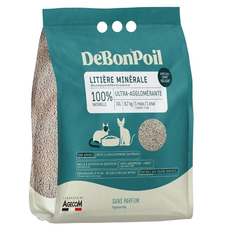 LABORATOIRE AGECOM - De Bon Poil - Sensitive Katzenstreu 10l