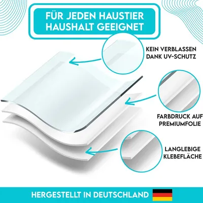 HUND IST KÖNIG Feuerwehr-Aufkleber Haustier Rettung, 4er Set + Folienstift HUND IST KÖNIG Feuerwehr-Aufkleber Haustier Rettung, 4er Set + Folienstift