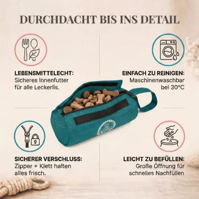 HUND IST KÖNIG Futterdummy für Hunde, Apportierbeutel Dummy Hundetraining