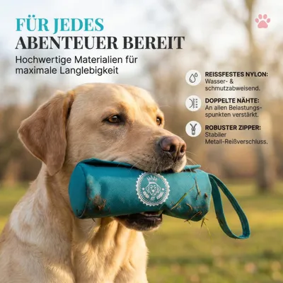 HUND IST KÖNIG Futterdummy für Hunde, Apportierbeutel Dummy Hundetraining