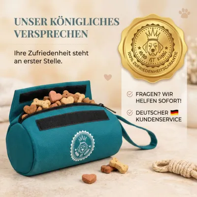 HUND IST KÖNIG Futterdummy für Hunde, Apportierbeutel Dummy Hundetraining