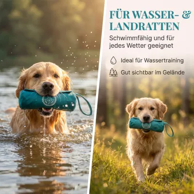 HUND IST KÖNIG Futterdummy für Hunde, Apportierbeutel Dummy Hundetraining