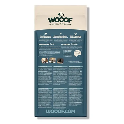 WOOOF Senior - Kaltgepresstes Trockenfutter - Pute, Fisch