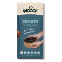 Packung WOOOF Senior - Kaltgepresstes Trockenfutter - Pute, Fisch