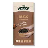 Packung WOOOF Ente - Kaltgepresstes Trockenfutter - Ente