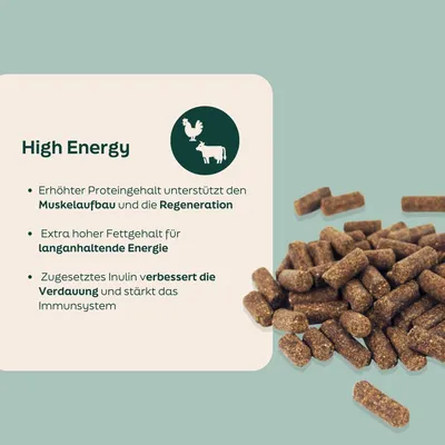 WOOOF High Energy - Kaltgepresstes Trockenfutter - Rind, Huhn