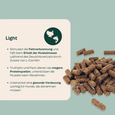 WOOOF Light - Kaltgepresstes Trockenfutter - Truthahn, fisch