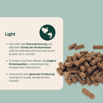 WOOOF Light - Kaltgepresstes Trockenfutter - Truthahn, fisch