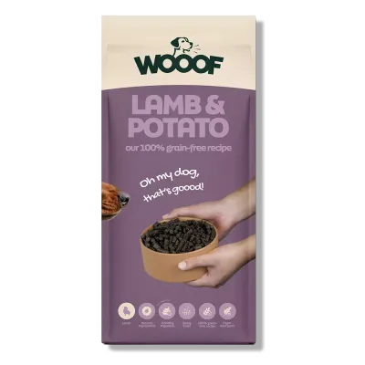 WOOOF Lamm und Kartoffel - Kaltgepresstes Trockenfutter - Lamm, Kartoffel WOOOF Lamm und Kartoffel - Kaltgepresstes Trockenfutter - Lamm, Kartoffel