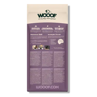 WOOOF Lamm und Kartoffel - Kaltgepresstes Trockenfutter - Lamm, Kartoffel WOOOF Lamm und Kartoffel - Kaltgepresstes Trockenfutter - Lamm, Kartoffel