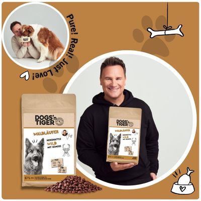 Dogs’n Tiger Waldläufer, Hundefutter, Wild & Gemüse