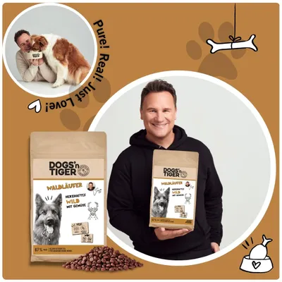 Dogs’n Tiger Waldläufer, Hundefutter, Wild & Gemüse