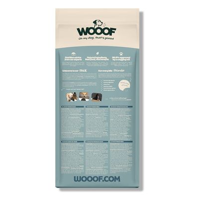 WOOOF Welpen - Kaltgepresstes Trockenfutter - Rind, Huhn