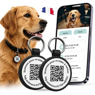 Animoco - Médaille Connectée QR Code Polyvalente Animoco - Médaille Connectée QR Code Polyvalente