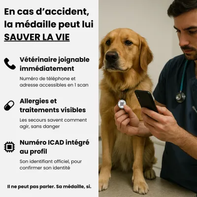 Animoco - Médaille Connectée QR Code Premium Animoco - Médaille Connectée QR Code Premium