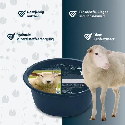 PANTO Schaf KupferFrei Mineralleckschale L92 Ö – für Schafe & Ziegen PANTO Schaf KupferFrei Mineralleckschale L92 Ö – für Schafe & Ziegen