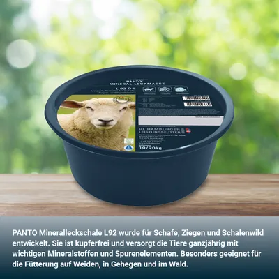 PANTO Schaf KupferFrei Mineralleckschale L92 Ö – für Schafe & Ziegen PANTO Schaf KupferFrei Mineralleckschale L92 Ö – für Schafe & Ziegen