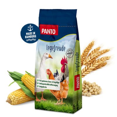 PANTO Legefreude – Hühnerfutter für die gesamte Legeperiode mit Vitaminen