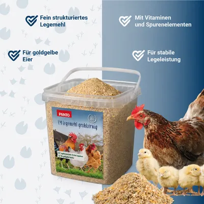 PANTO LM Legemehl – Legehennenfutter als Alternative zu Pellets