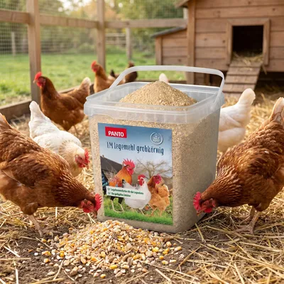 PANTO LM Legemehl – Legehennenfutter als Alternative zu Pellets