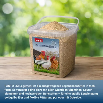 PANTO LM Legemehl – Legehennenfutter als Alternative zu Pellets