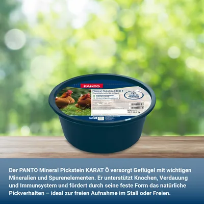 PANTO Pickstein KARAT Ö – Mineralstein für Geflügel - Schnabelpflege PANTO Pickstein KARAT Ö – Mineralstein für Geflügel - Schnabelpflege