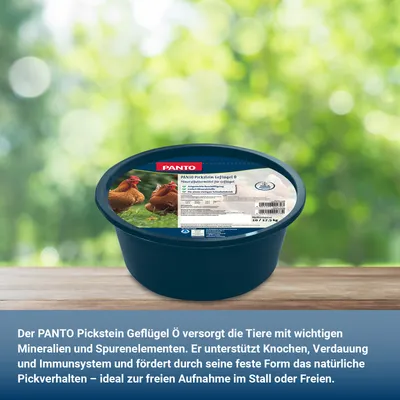 PANTO Pickstein Geflügel Ö – Mineralstein für Geflügel - Schnabelpflege