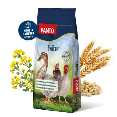 PANTO Unikorn – Allround-Futter für Geflügel unterstützt Aufzucht und Mast
