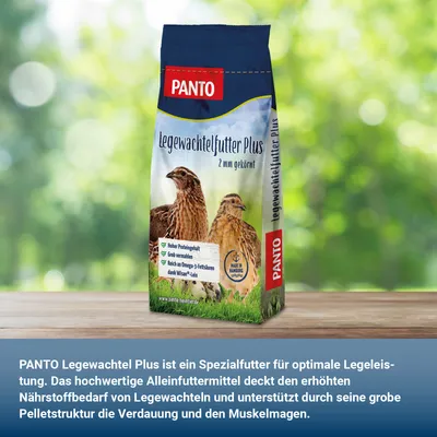 PANTO Legewachtel Plus – Spezialfutter für Legewachteln