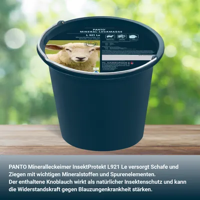 PANTO Lick Schaf Anti-Insect - Leckeimer Insektenabwehr für Schafe & Ziegen