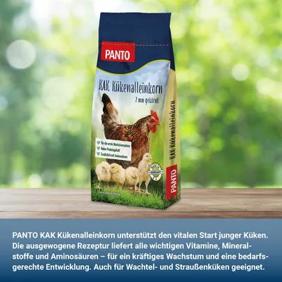 PANTO KAK Kükenalleinkorn – Starterfutter mit Eiweiß & Aminosäuren PANTO KAK Kükenalleinkorn – Starterfutter mit Eiweiß & Aminosäuren