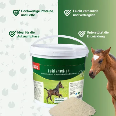 PANTO Fohlenmilch – mit wichtigen Vitamine & Mineralstoffe für Wachstum