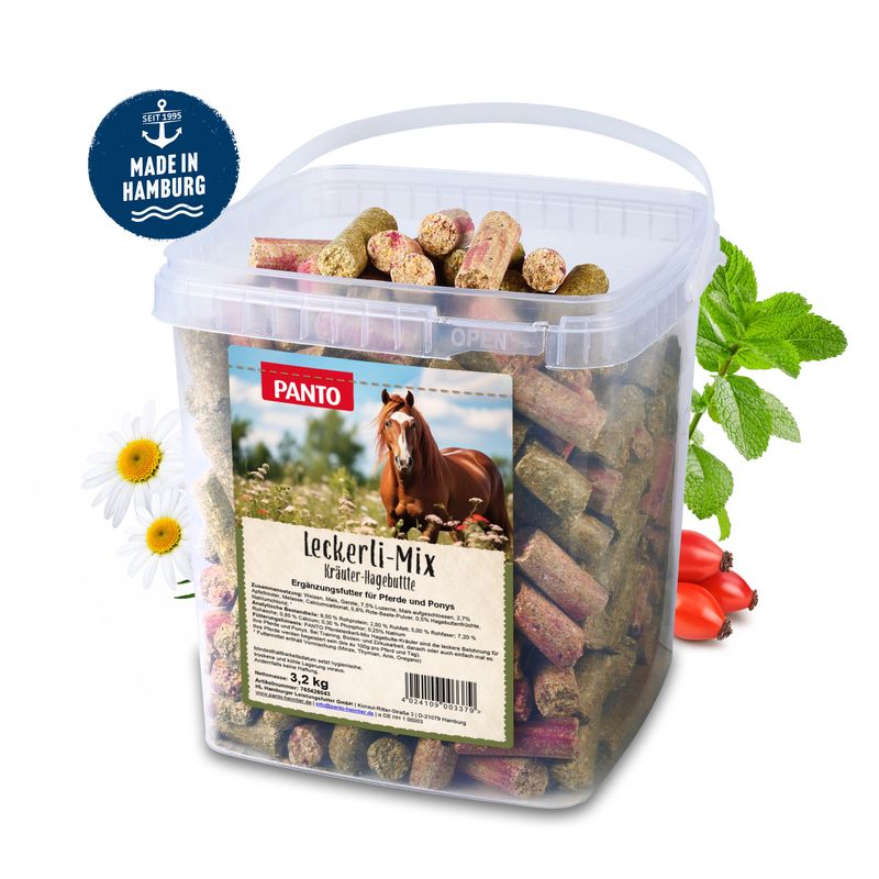 PANTO Leckerli Kräuter-Hagebutte – Pferdeleckerli - Aromatische Belohnung