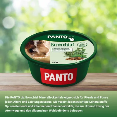 PANTO Lix Bronchial - Wohltuende Kräuterleckschale für Pferde