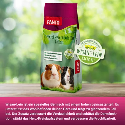 PANTO Meerschweinchenfutter – Nagerfutter Pellets mit Vitamin C
