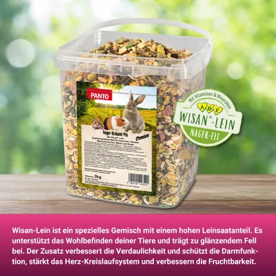 PANTO Nager-Krokant-Mix Premium – bunte Mischung für Nager & Kaninchen