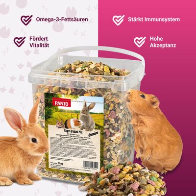 PANTO Nager-Krokant-Mix Premium – bunte Mischung für Nager & Kaninchen