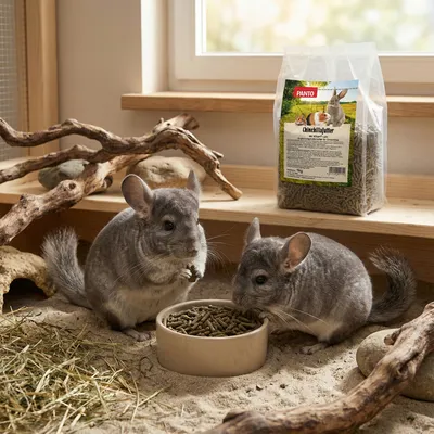 PANTO Chinchillafutter – Pelletfutter mit Luzerne & Omega-3 für Chinchilla