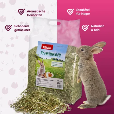PANTO PANTO Premiumheu - Wiesenheu für Kaninchen & Nager