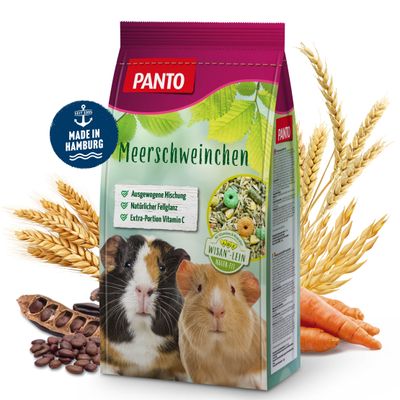 PANTO Meerschweinchenfutter - Nagerfutter mit Möhren & Vitamin C