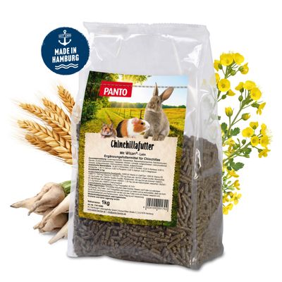 PANTO Chinchillafutter – Pelletfutter mit Luzerne & Omega-3 für Chinchilla